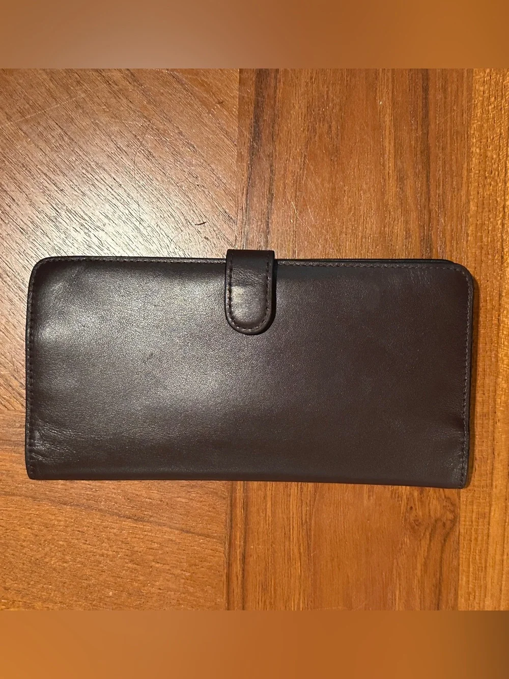 Coach Brown Leather Zip-Around Wallet